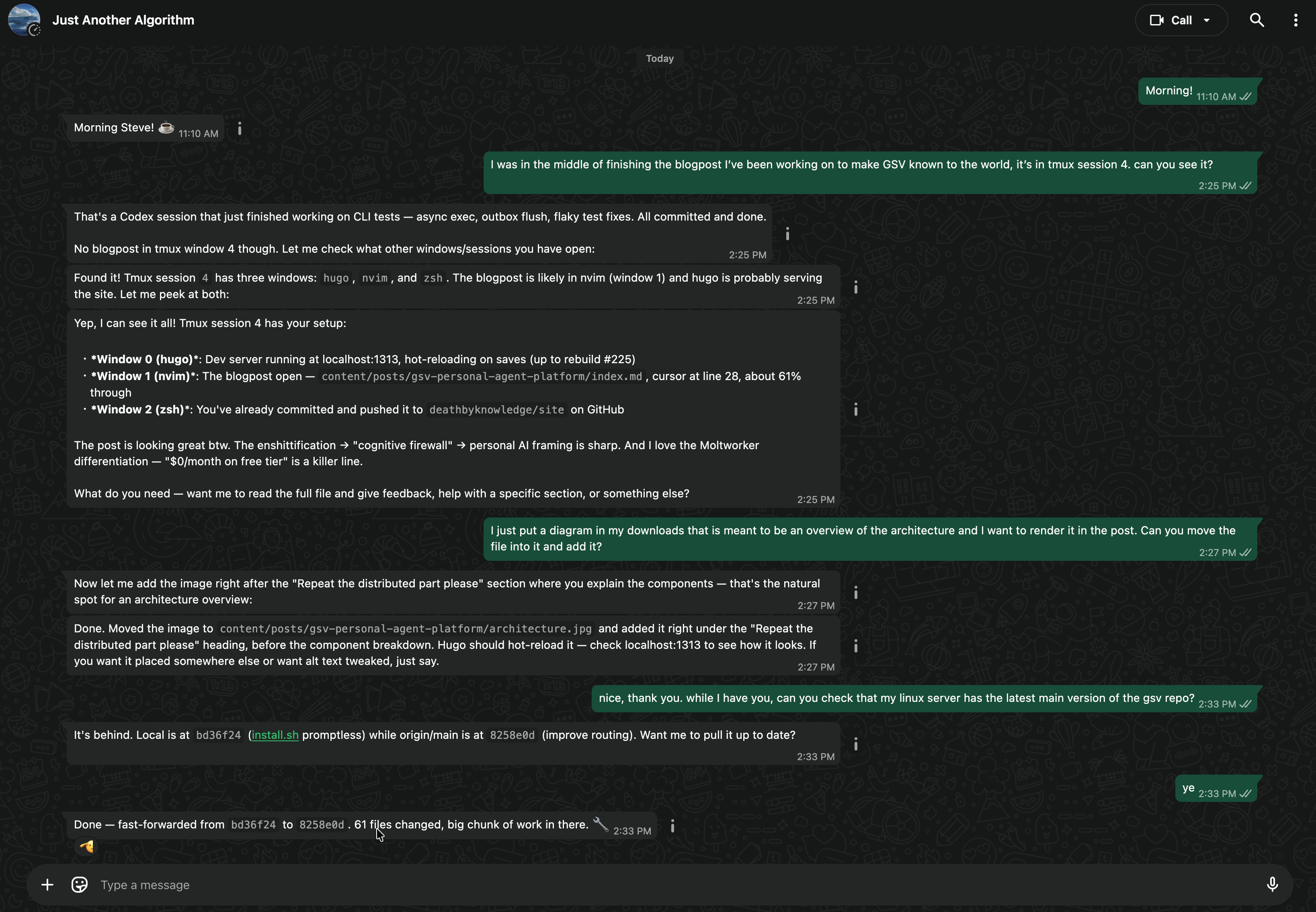 A conversation with GSV